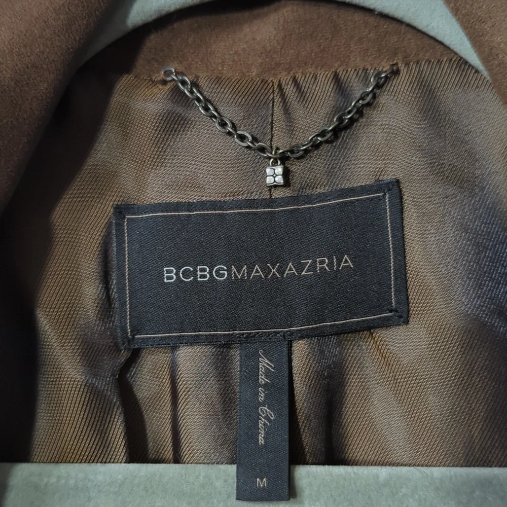 BCBGMaxAzria Asymmetrical Faux Suede Jacket - Picture 8 of 9